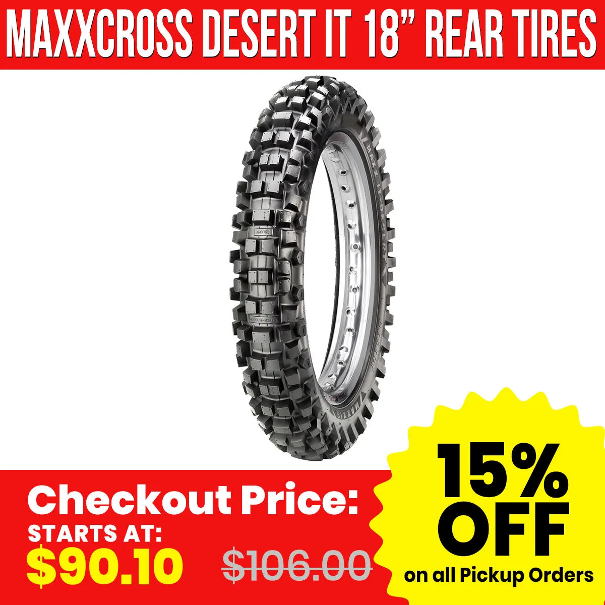 Maxxis Maxxcross Desert IT 18" Rear Off-Road Tires
