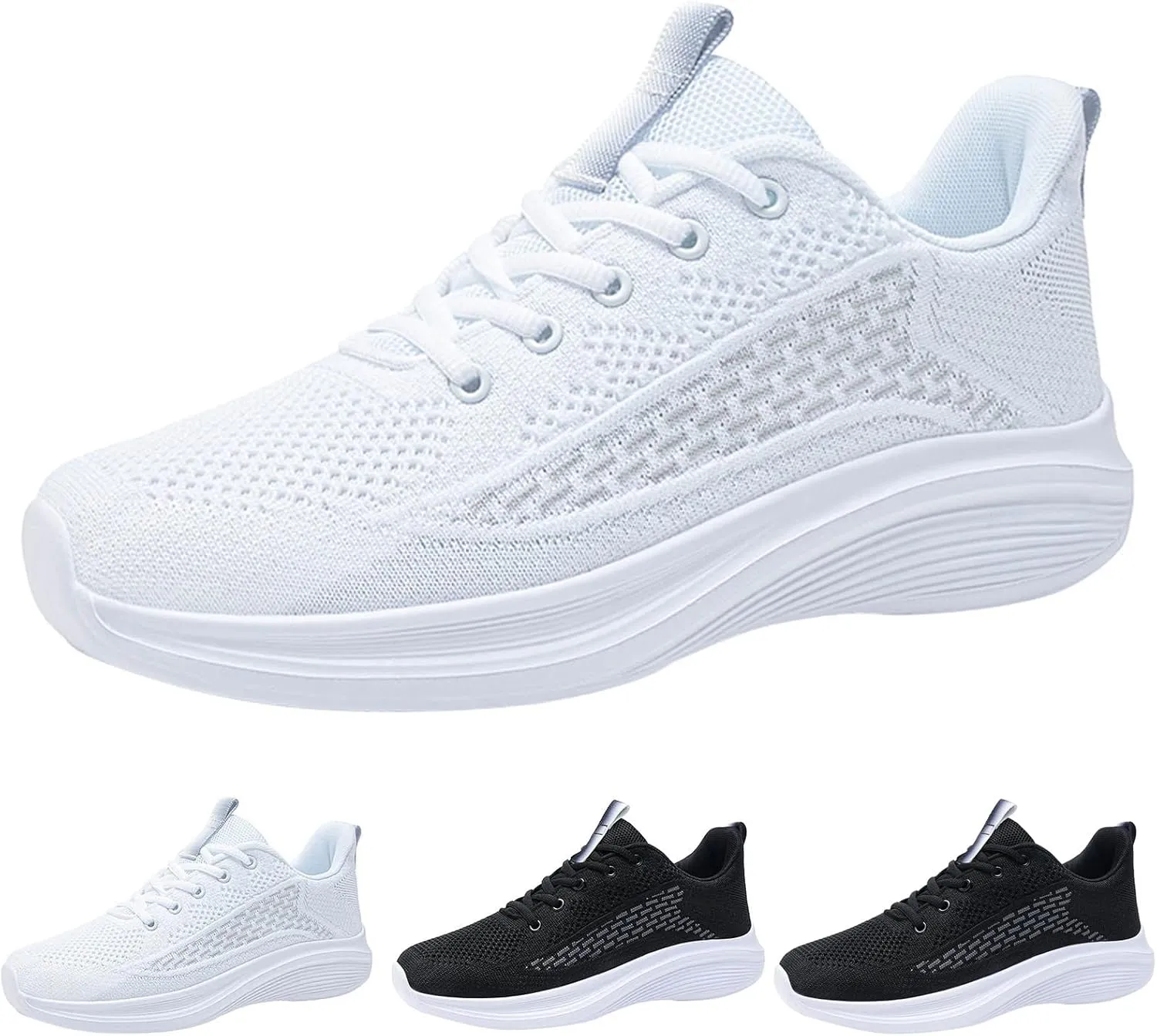 Men Tennis Sneakers Non Slip Athletic Walking Shoes Slip on Breathable Comfortable Lightweight Casual Sports Shoes