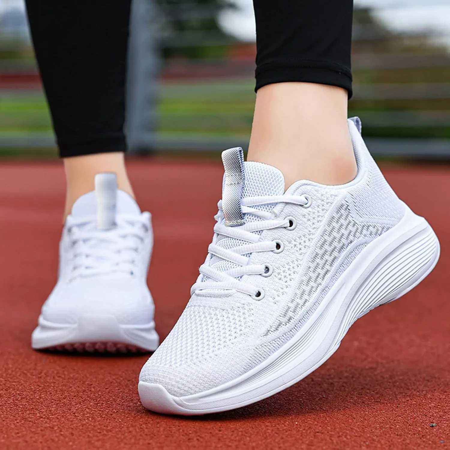 Men Tennis Sneakers Non Slip Athletic Walking Shoes Slip on Breathable Comfortable Lightweight Casual Sports Shoes