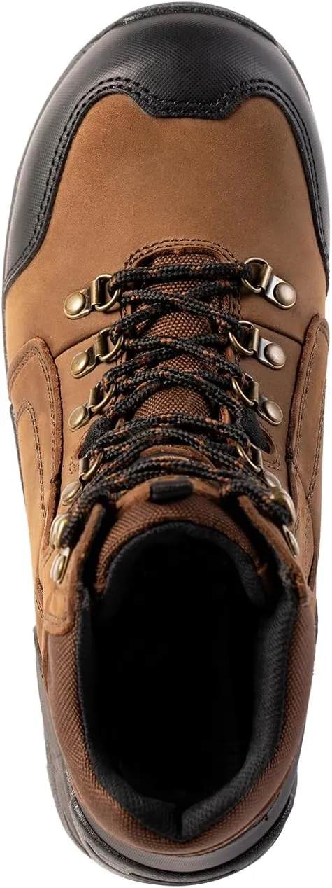 Men's 6''Heavy Duty Work Boots,Waterproof,Nubuck Leather,Slip-Resistant, ASTM, EH, Industrial & Construction Work Boots for Men GR1128