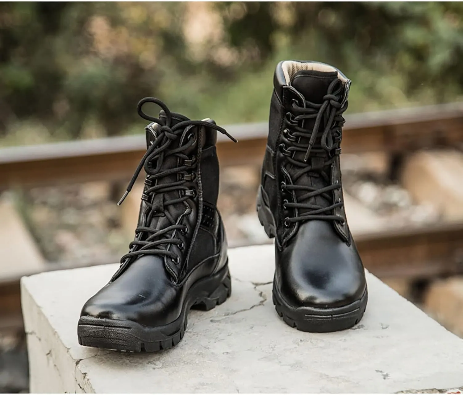 Men's Breathable Military Boots, Outdoor Lightweight Comfort Durablecombat Military Boots, for Desert Hiking Lace Up Sports Combat Hunting Boots