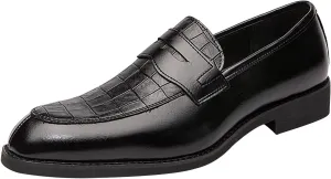Men's Business Lace Up Casual Leather Shoes Fashion Breathable Comfortable Casual Solid Color Dress Shoes