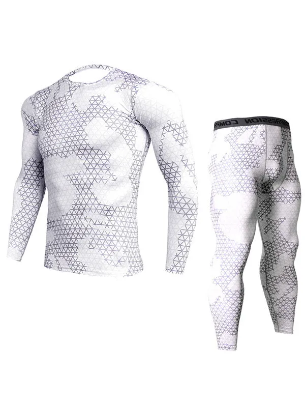 Men's Camo Quick-Dry Tracksuit Set