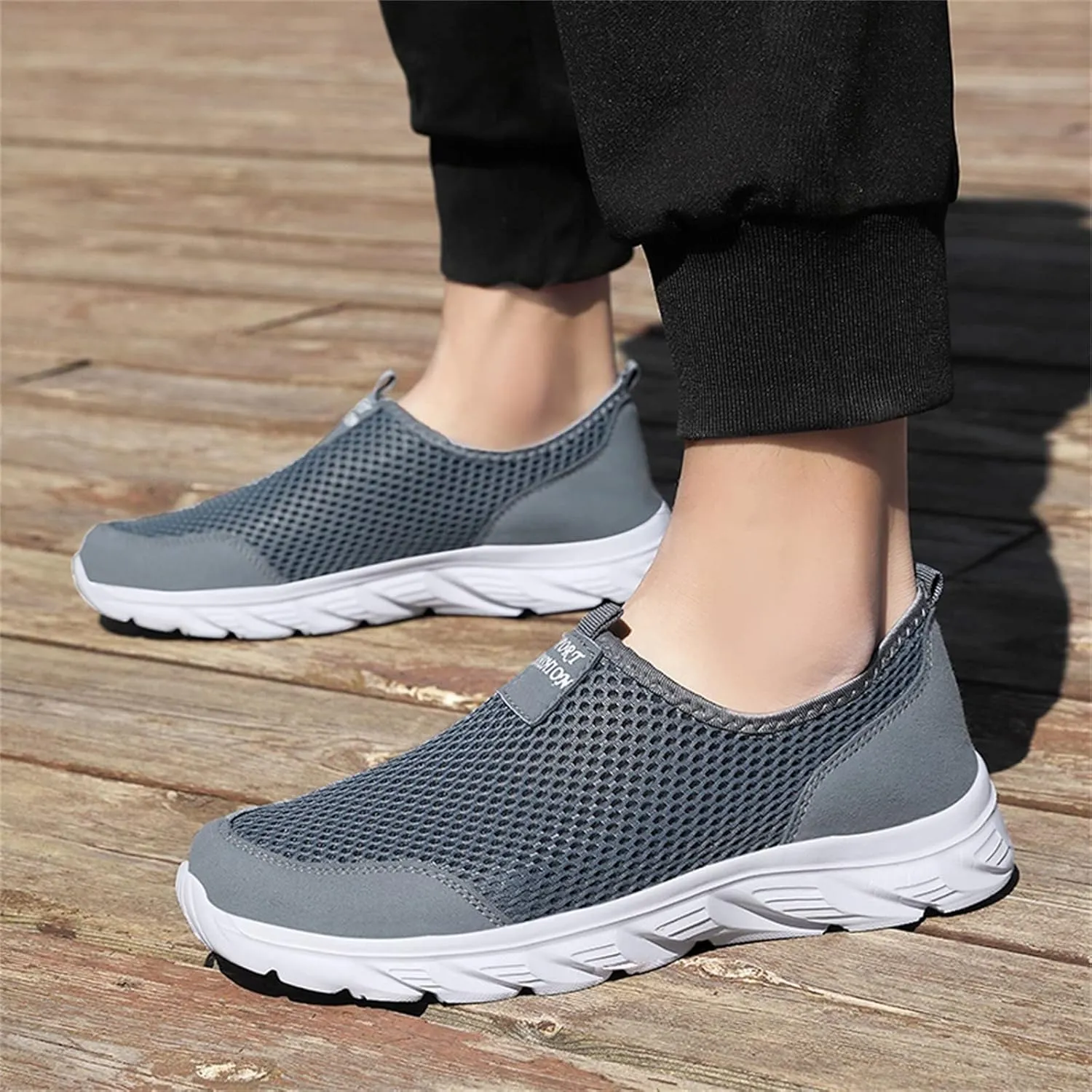 Mens Casual Walking Shoes Men's Breathable Sneakers Non Slip Soft Sole Athletic Lightweight Running Shoe