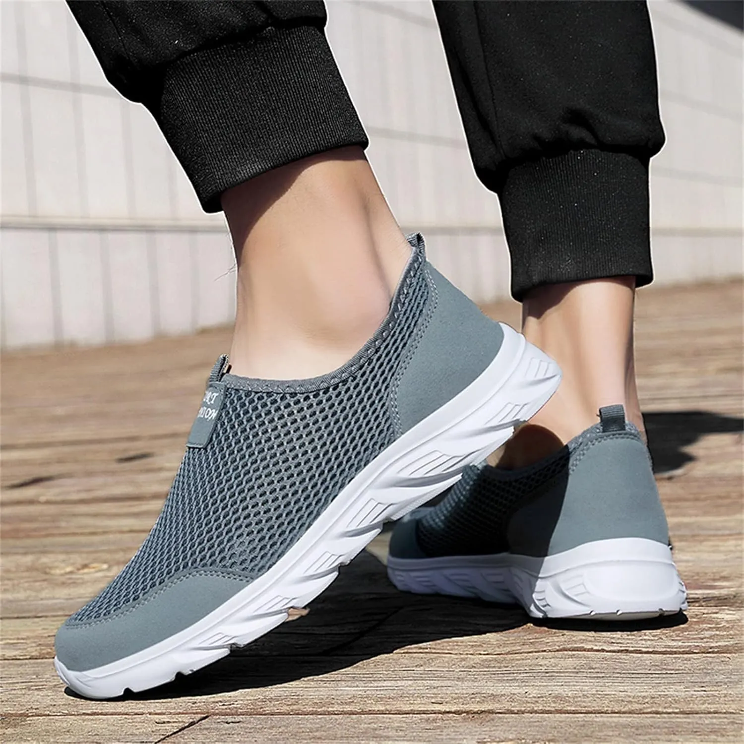 Mens Casual Walking Shoes Men's Breathable Sneakers Non Slip Soft Sole Athletic Lightweight Running Shoe