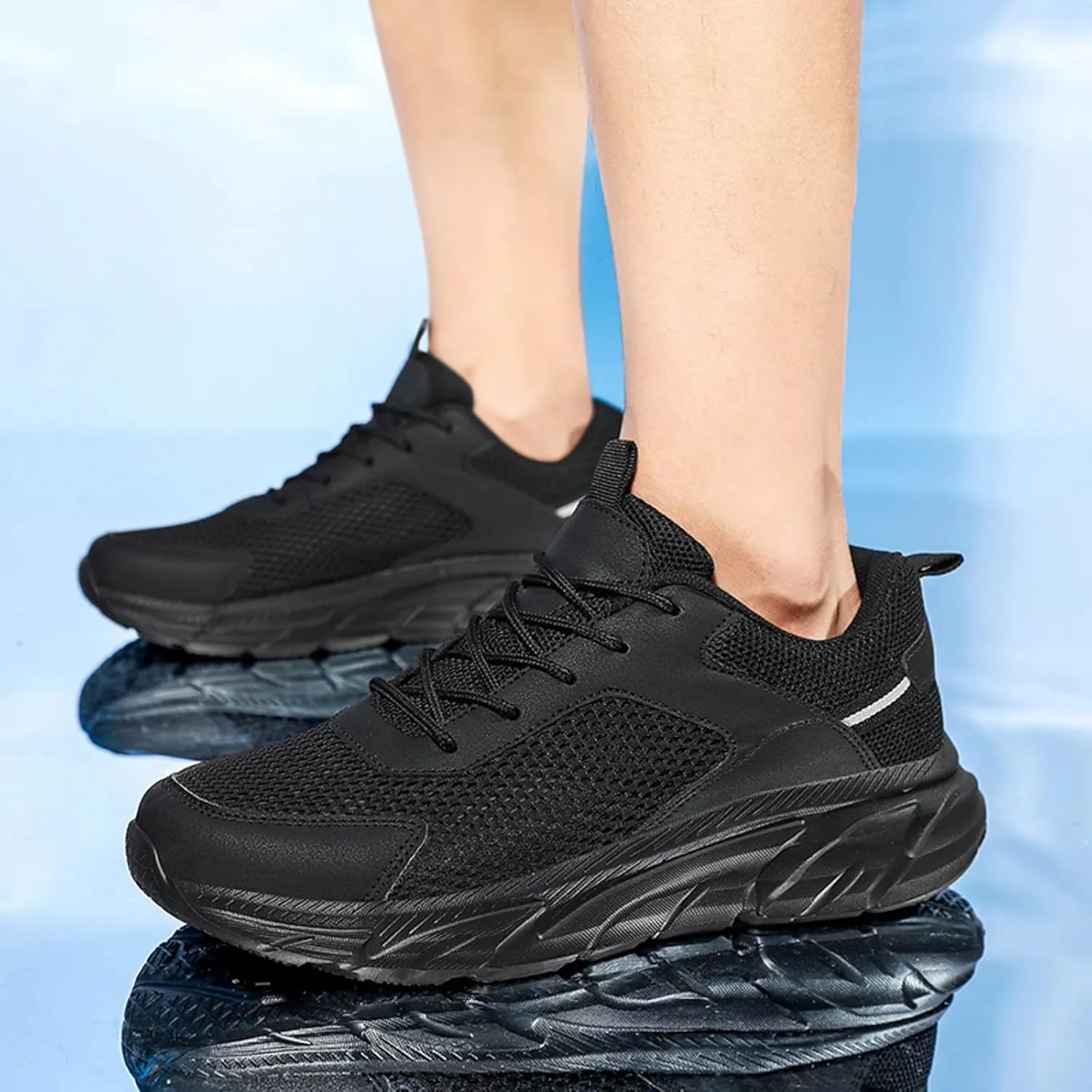 Men's Classic Casual Jogging Sneakers Portable Non Slip Fitness Workout Shoe Athletic Fashion Sneakers for Men