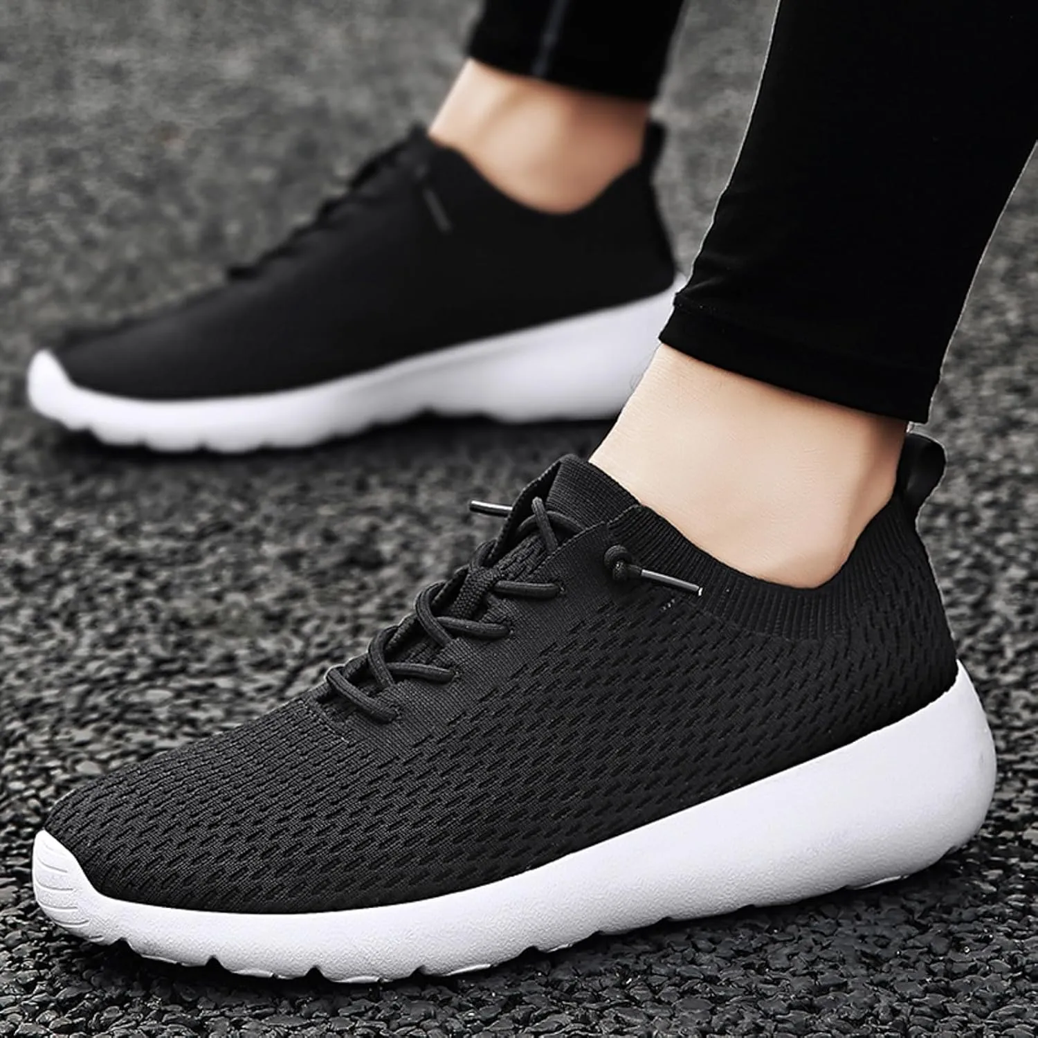 Men's Classic Casual Jogging Sneakers Portable Non Slip Fitness Workout Shoe Men's Sport Breathable Mesh Shoes
