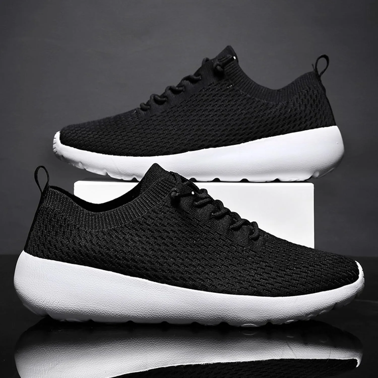 Men's Classic Casual Jogging Sneakers Portable Non Slip Fitness Workout Shoe Men's Sport Breathable Mesh Shoes