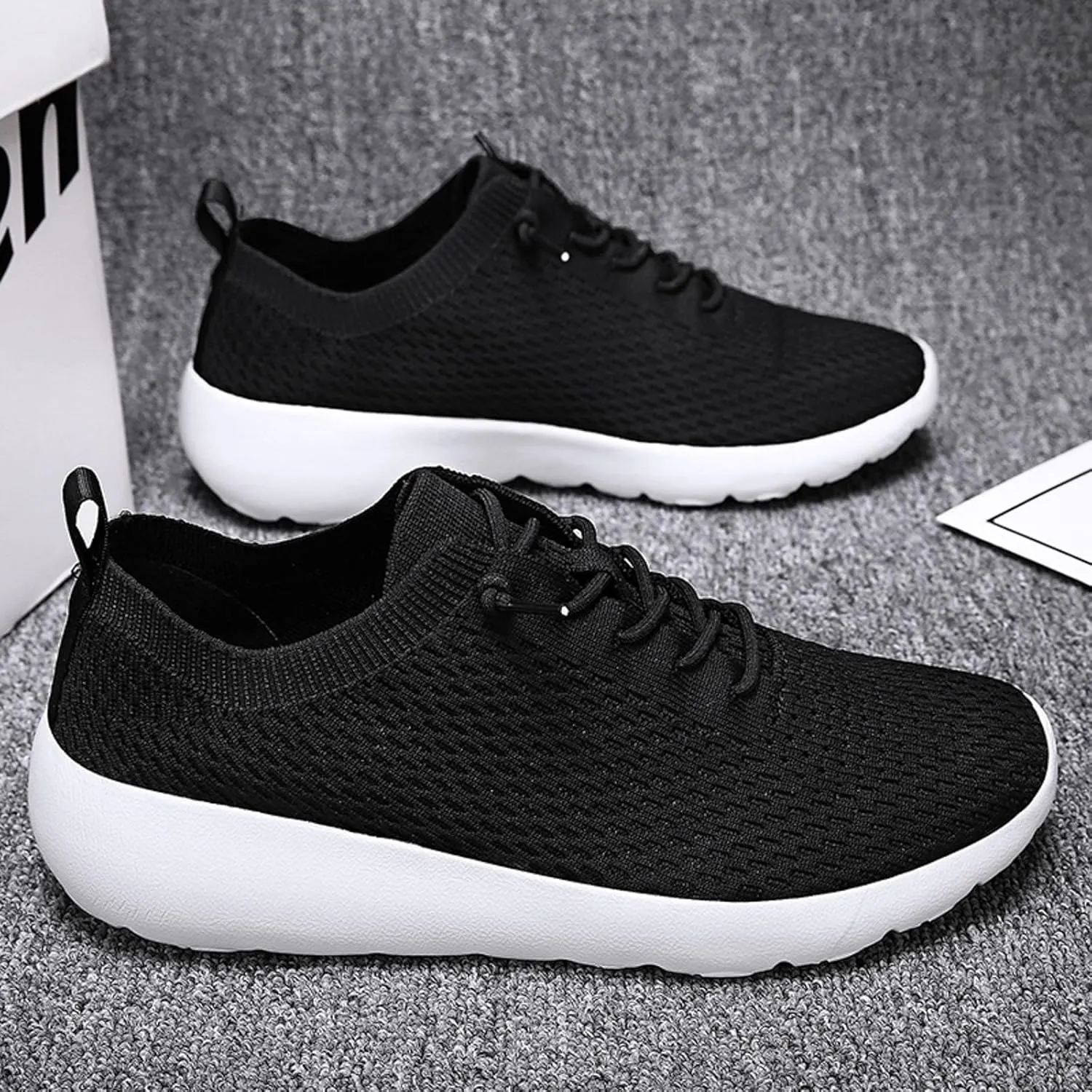 Men's Classic Casual Jogging Sneakers Portable Non Slip Fitness Workout Shoe Men's Sport Breathable Mesh Shoes