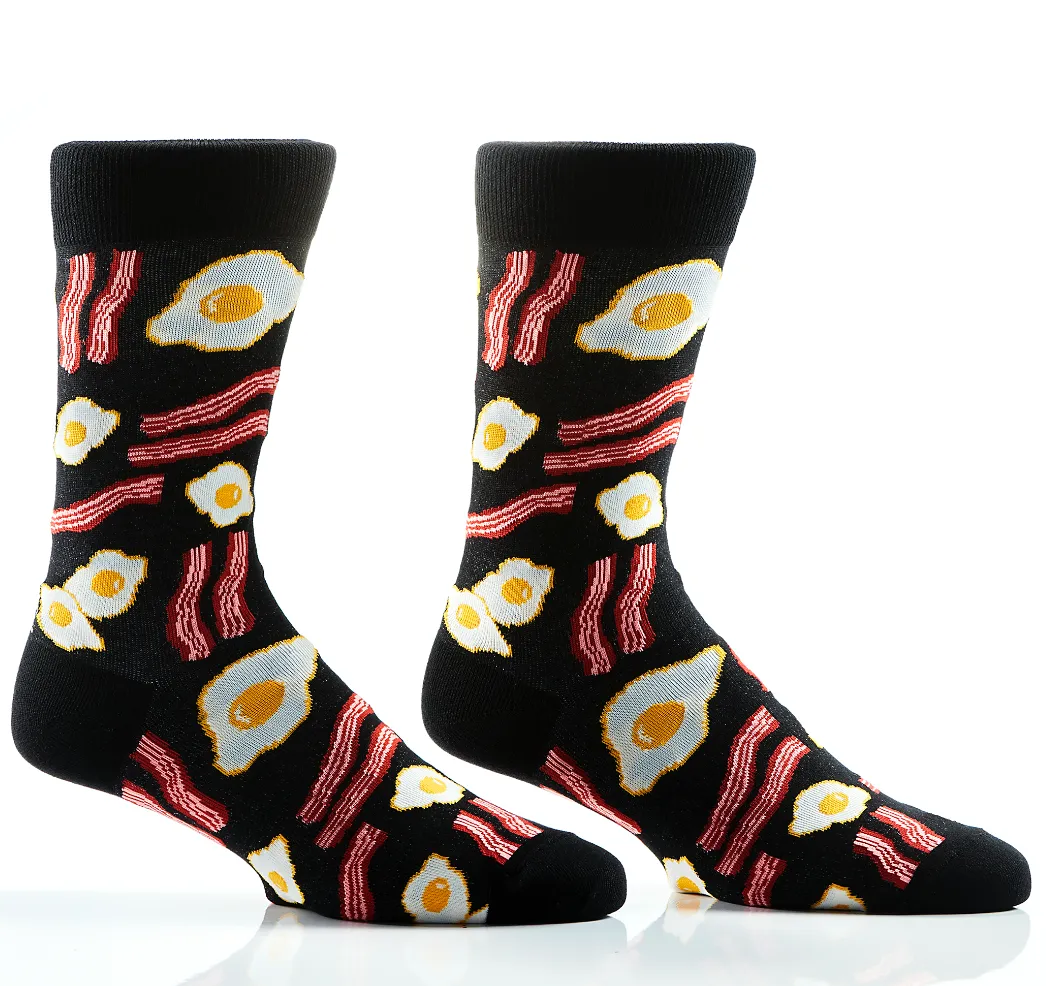 Men's Crew Socks Eggs and Bacon