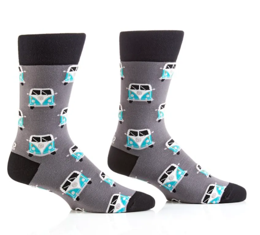 Men's Crew Socks Let's Adventure VW