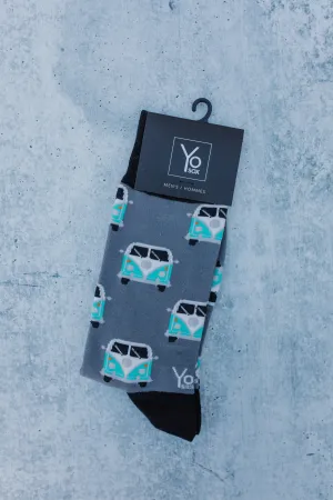 Men's Crew Socks Let's Adventure VW