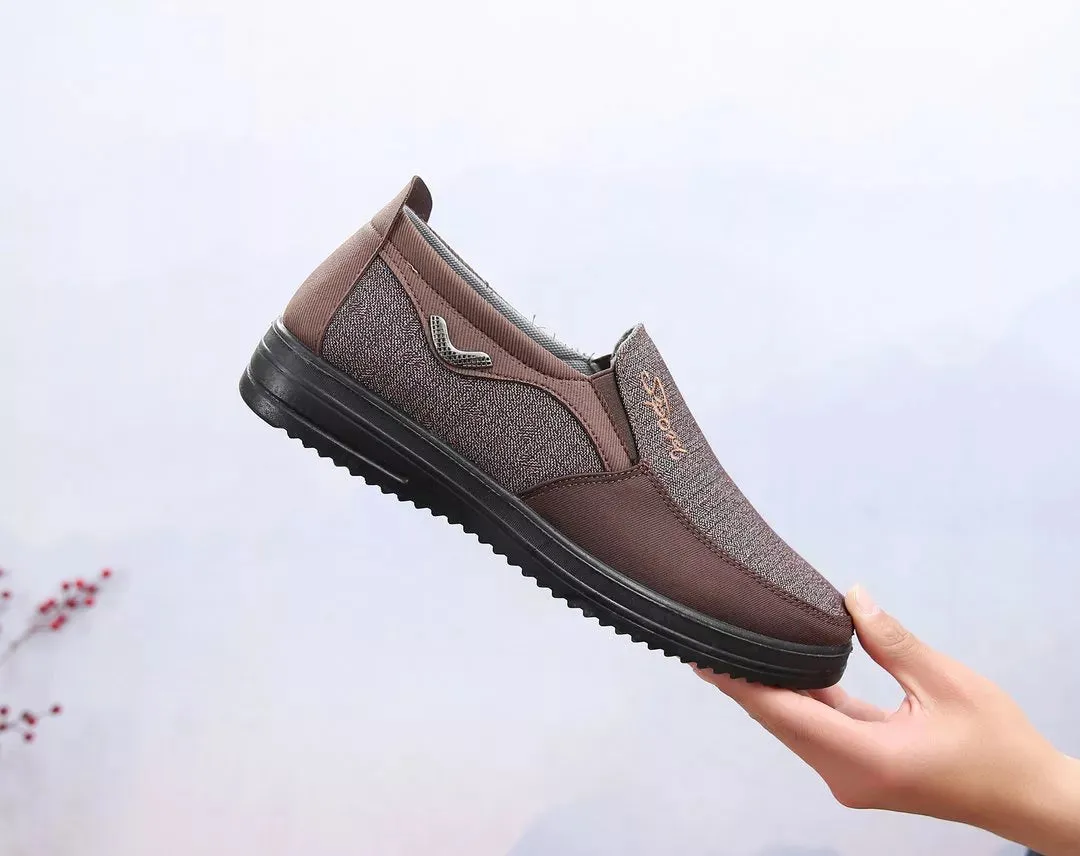 Men's Extended Width Foot And Heel Comfortable Insole Non-Slip Sneakers