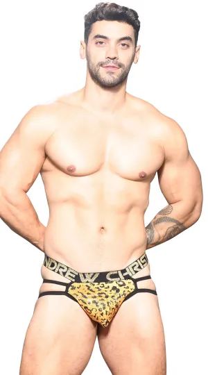 Men's Glam Leopard Web Thong