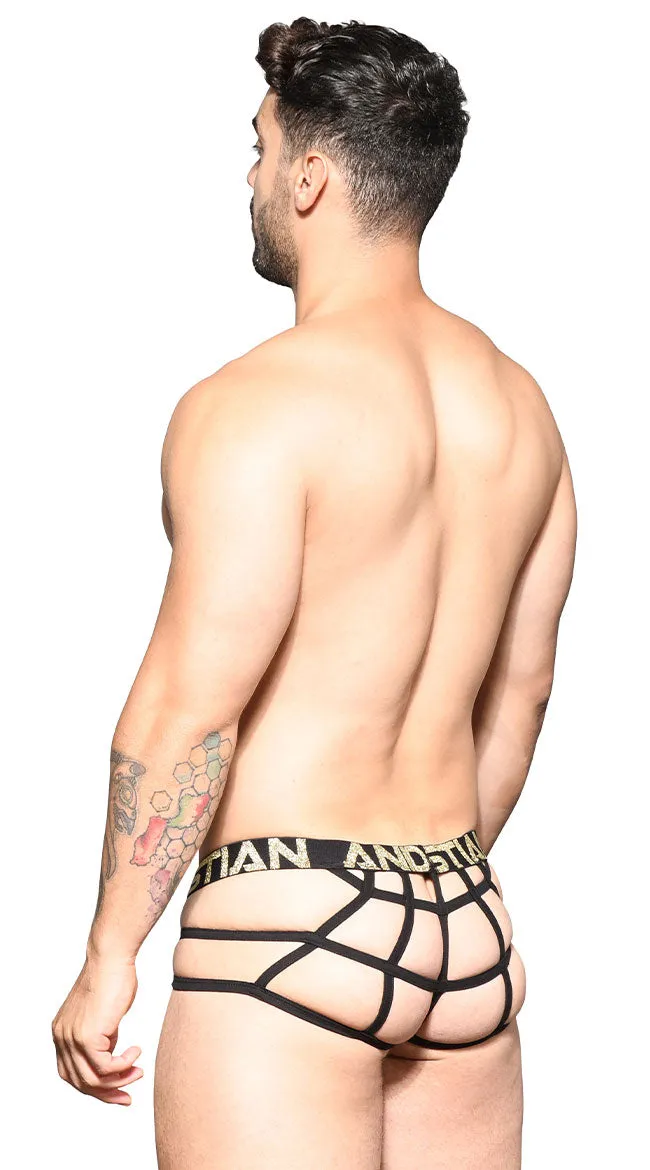 Men's Glam Leopard Web Thong