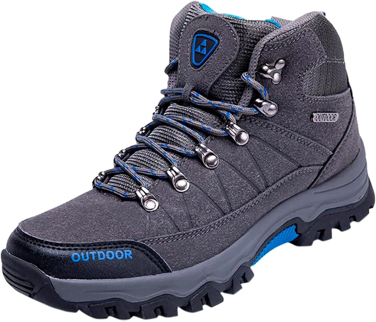 Men's Hiking Shoes Breathable High Top Walking Sneaker Athletic Sport Shoes Outdoor Lightweight Casual Working Shoe