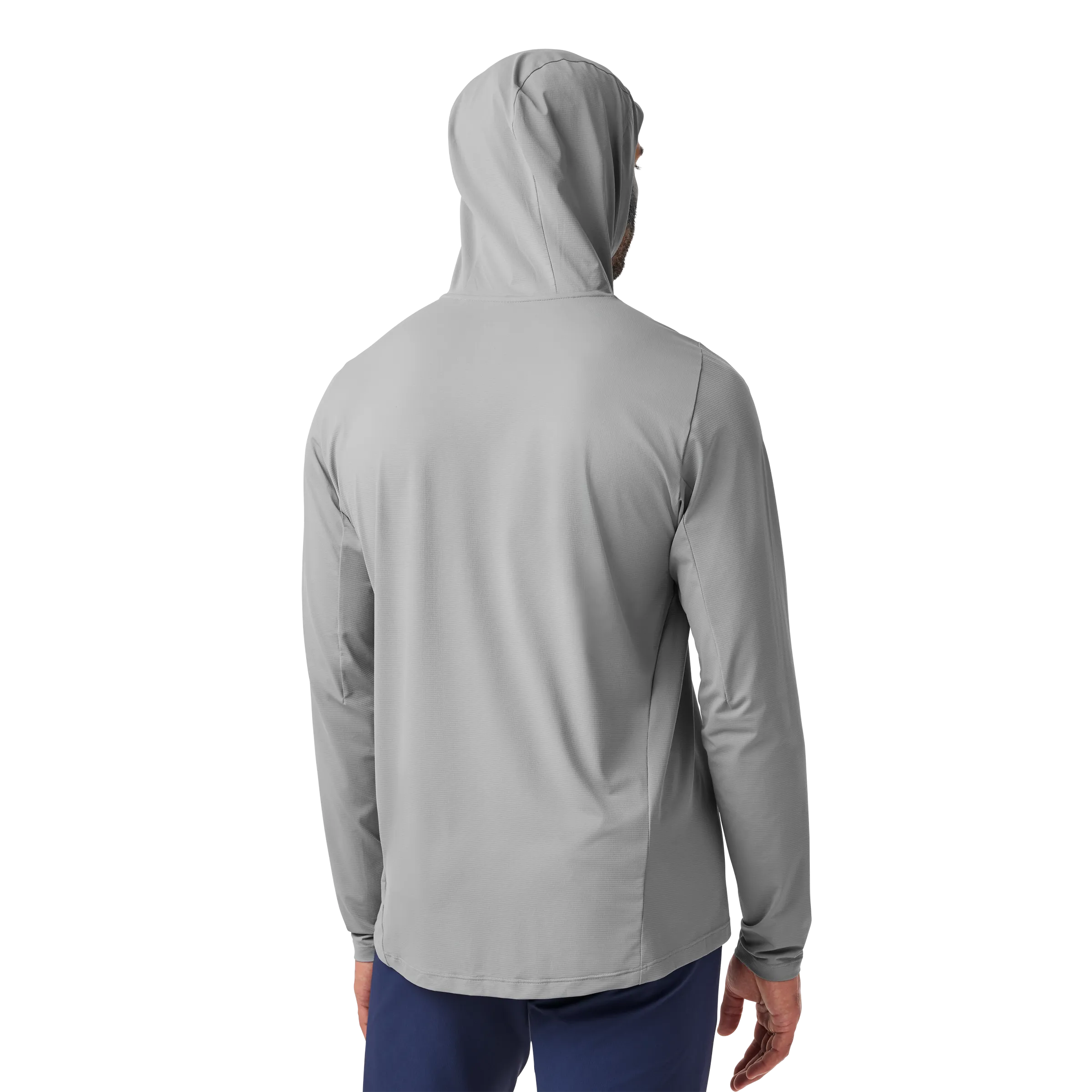 Men's Hooded Ultra Lightweight Sunshirt Grey