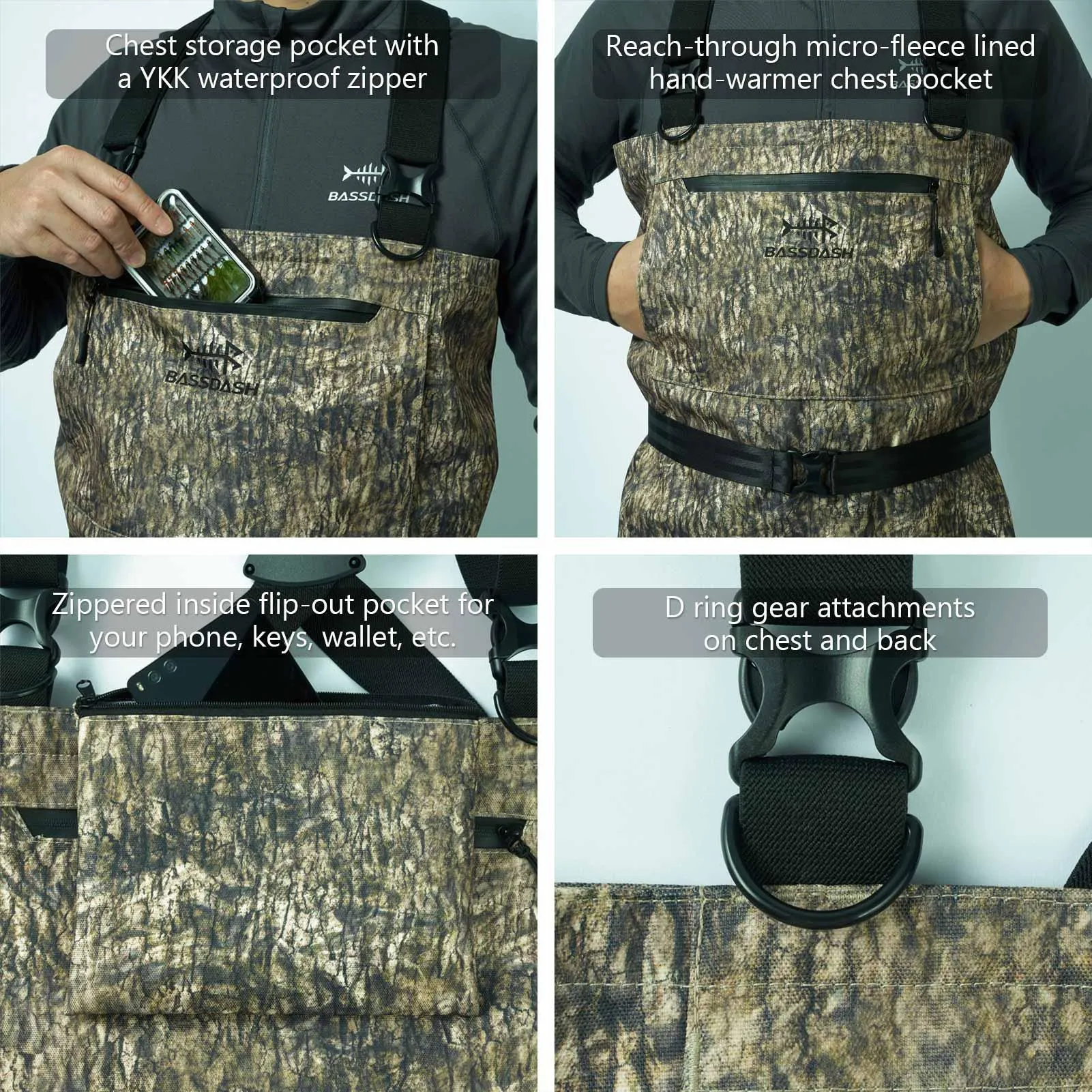 Men's IMMERSE Breathable Ripstop Wader Boot Foot for Hunting