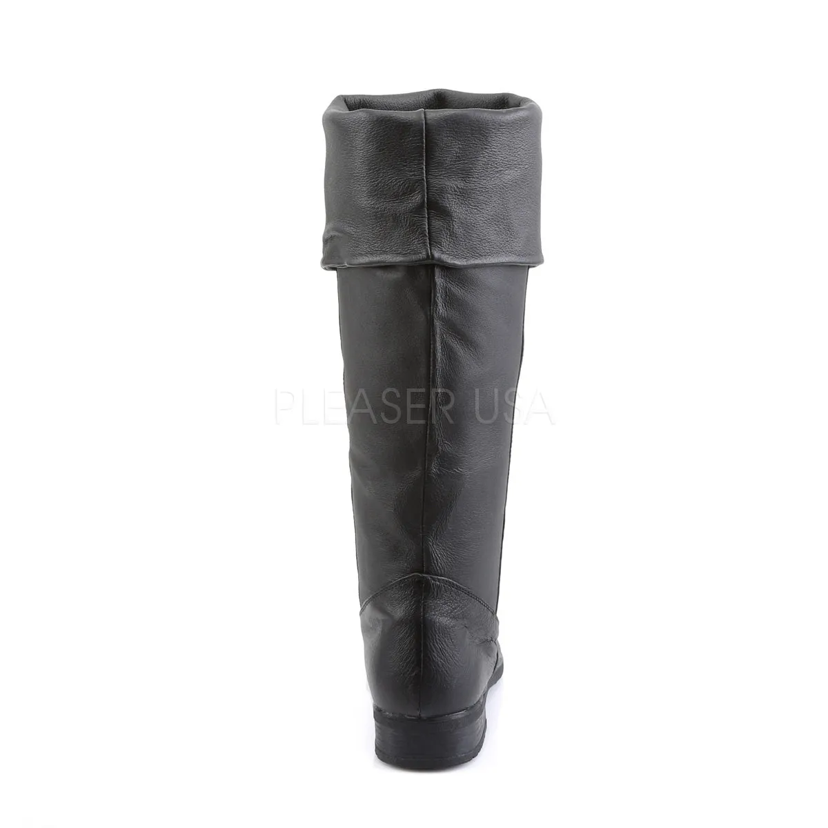Men's Leather Cuff Boot with 1-inch Heel PS-MAVERICK-8812