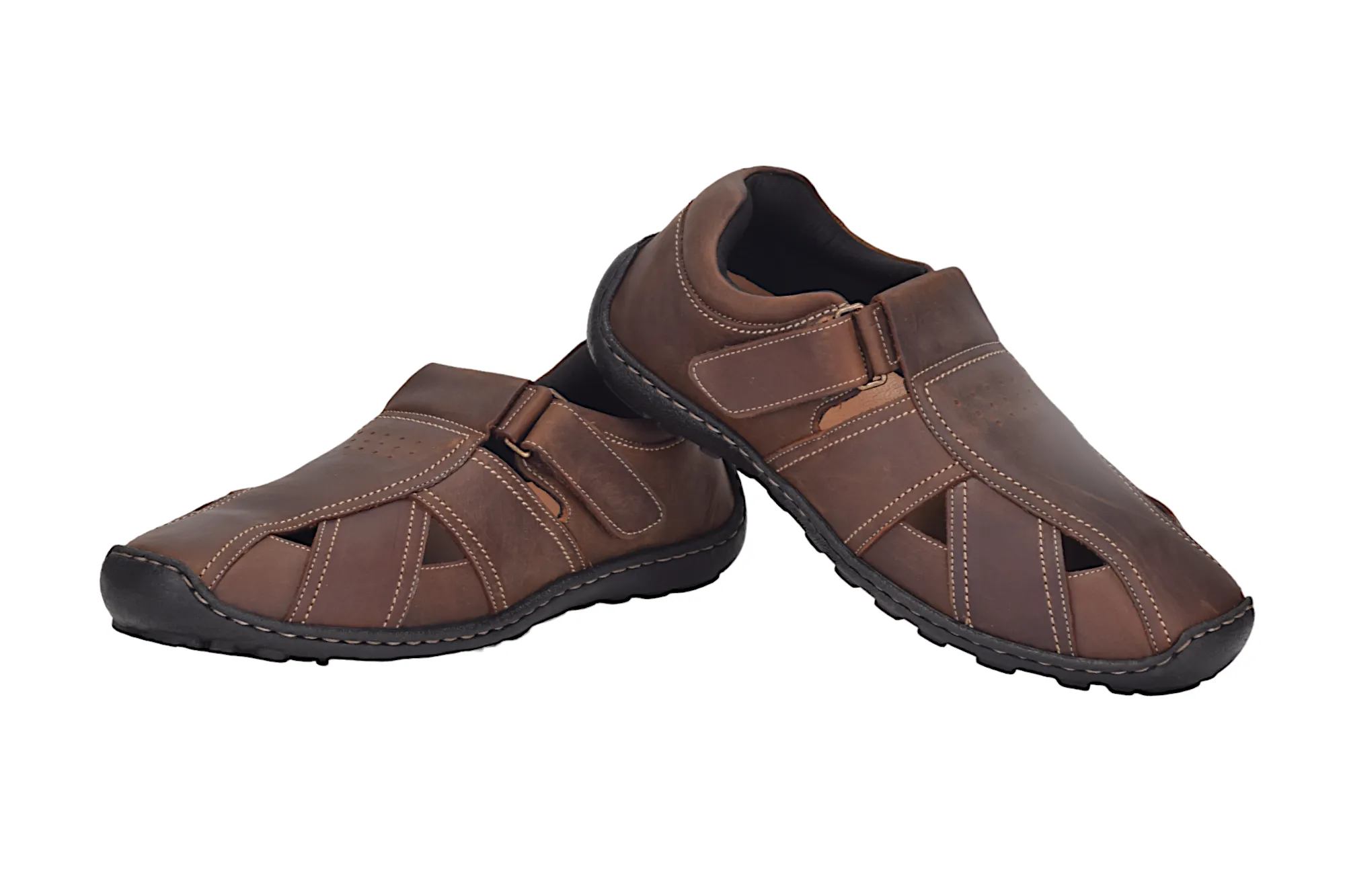 Mens Leather Fisherman Sandal 915611
