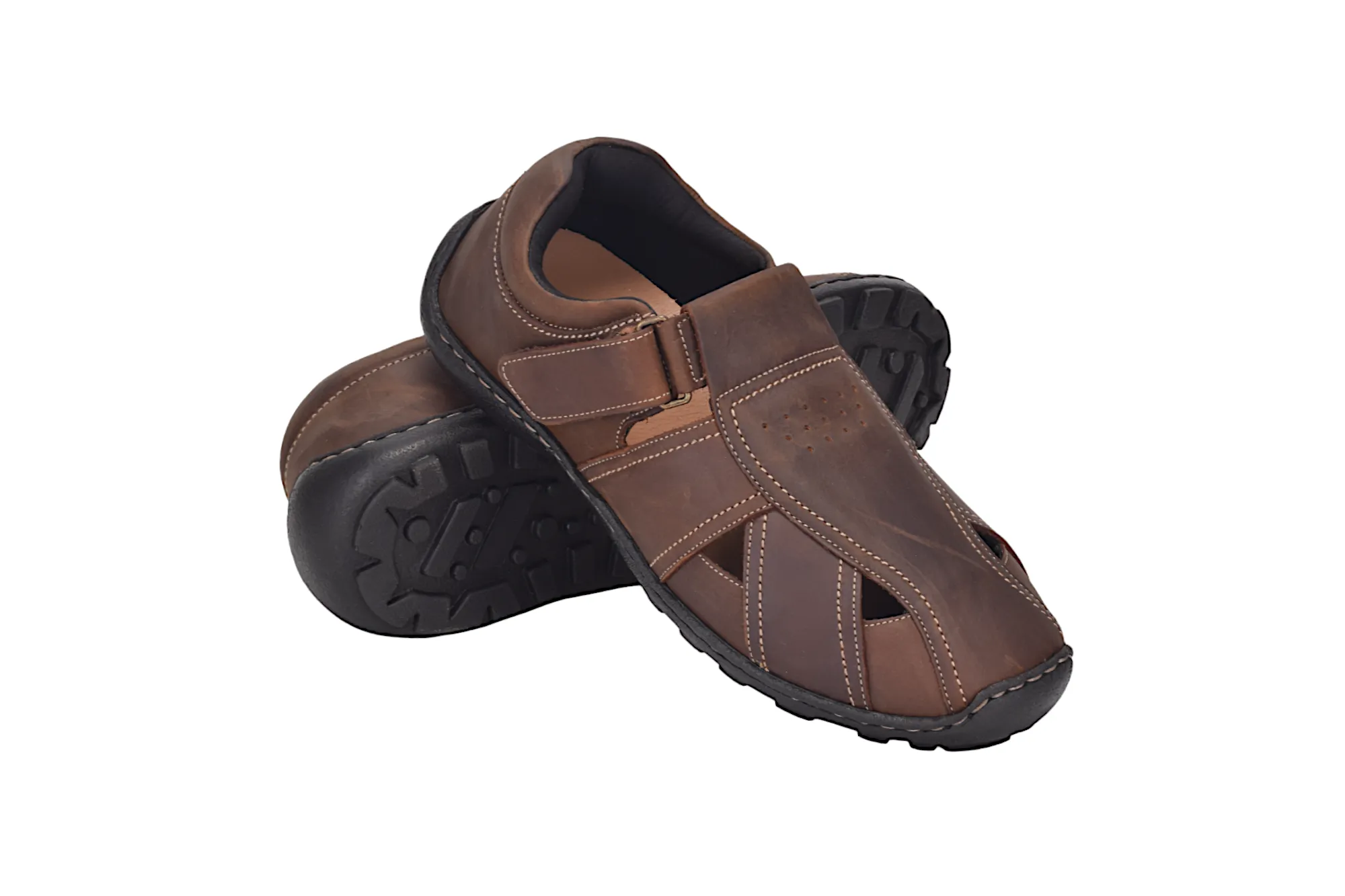 Mens Leather Fisherman Sandal 915611