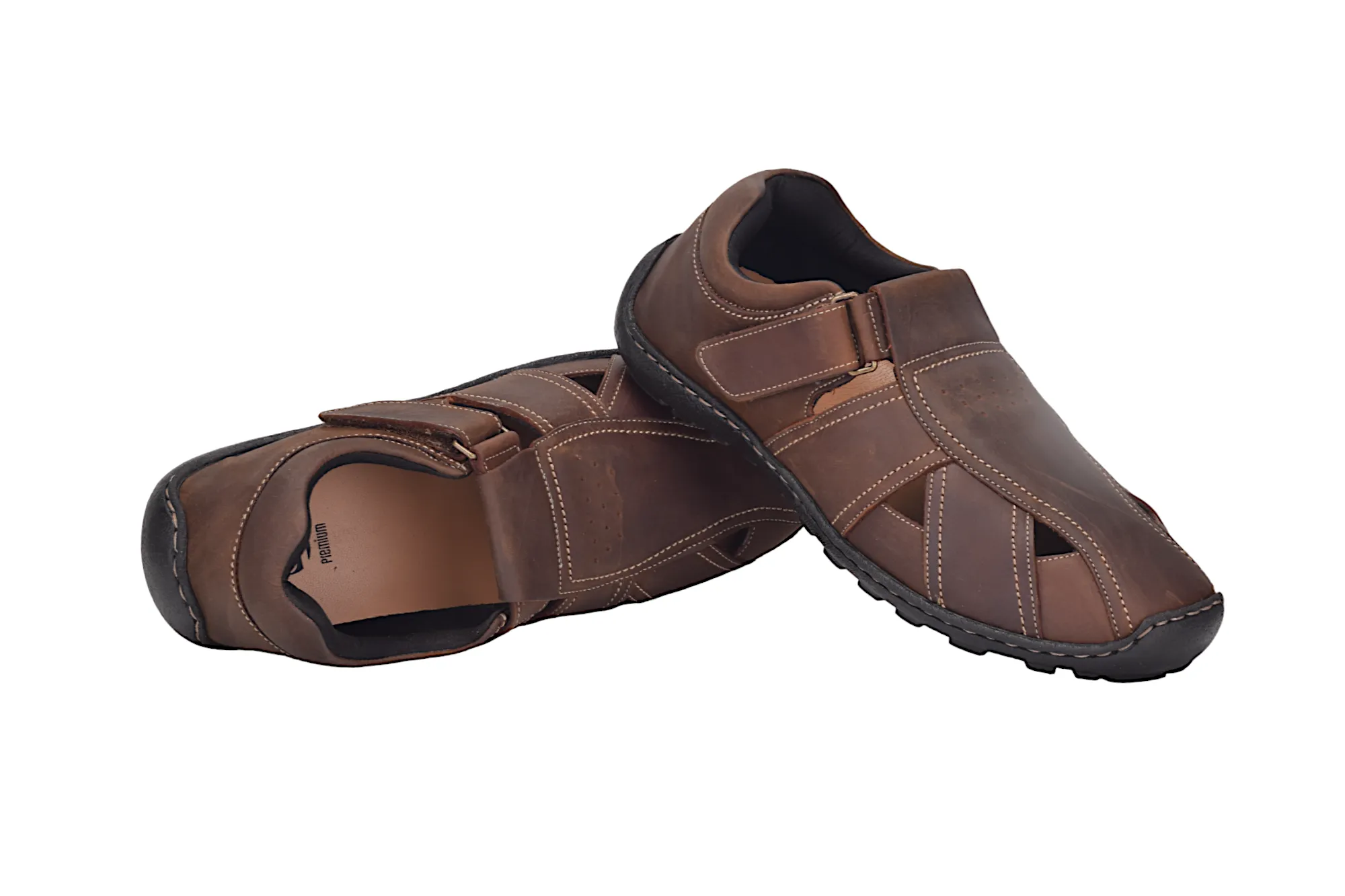 Mens Leather Fisherman Sandal 915611