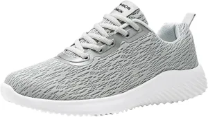 Men's Non Slip Running Shoes Breathable Casual Walking Sneakers Fashion Soft Bottom Lace Up Workout Sports Shoes