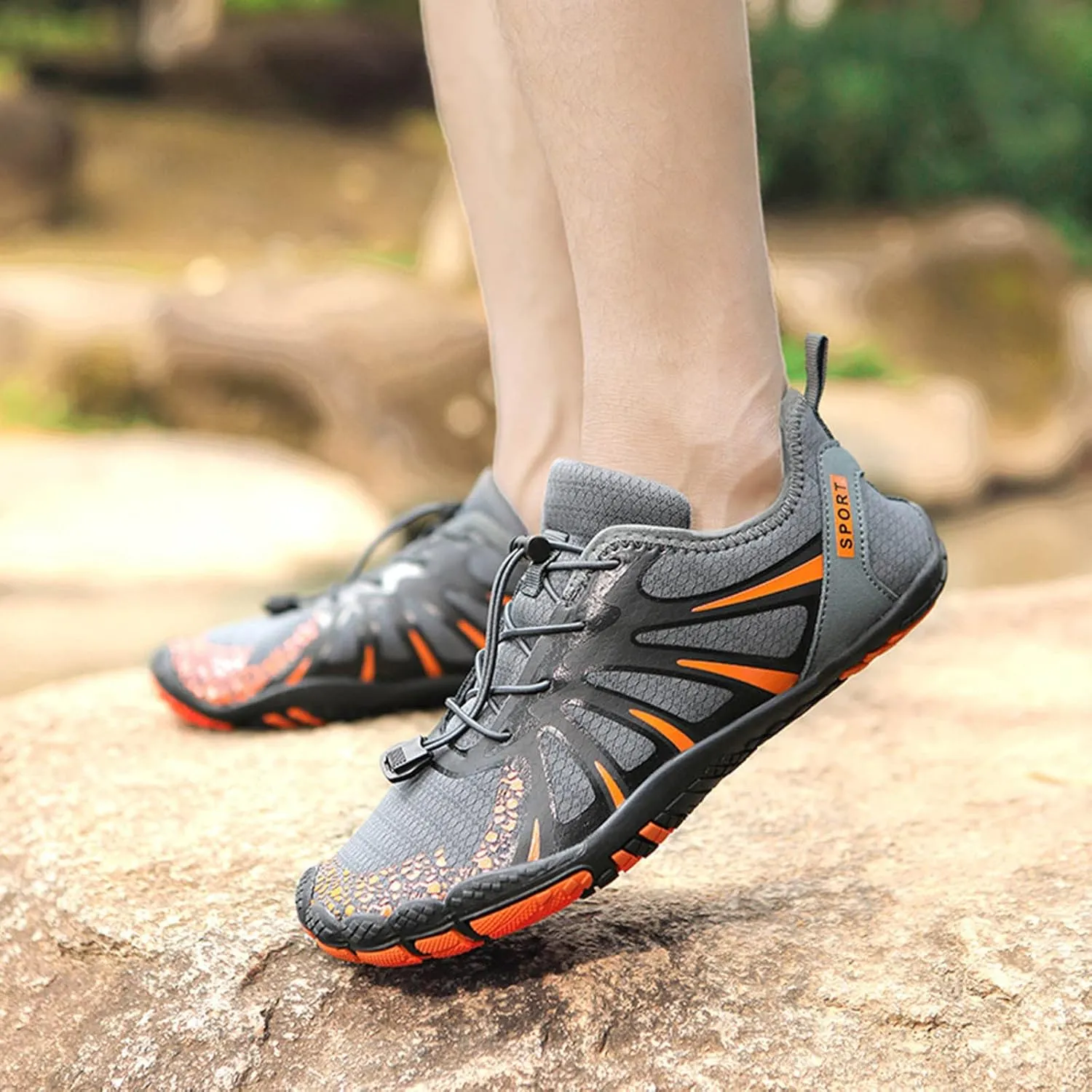 Mens Quick Drying Wading Shoes Summer Swim Sports Shoes for Boating Diving Fishing Lightweight Surfing Shoe