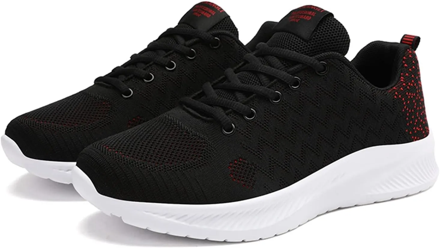 Mens Runnimg Shoes Men's Lightweight Breathable Sneakers Comfortable Lace Up Flat Non Slip Walking Shoe