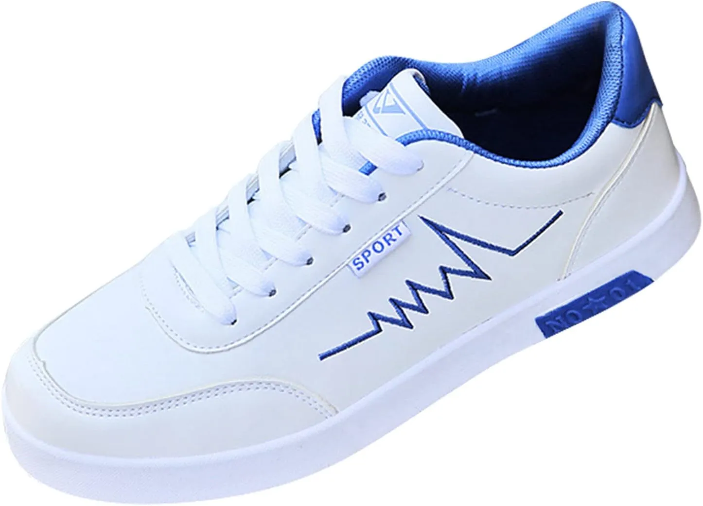 Men's Running Shoes Casual Slip On Tennis Walking Sneakers Breathable Non Slip Lace Up Sports Work Shoes