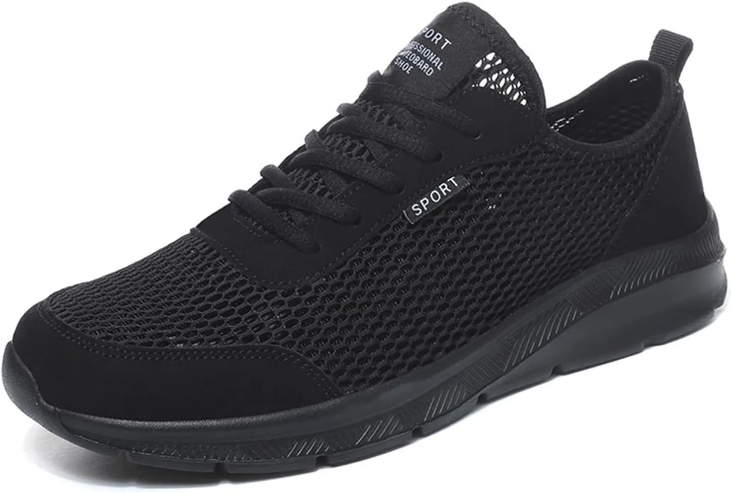 Men's Running Shoes Comfortable Sneakers Casual Lightweight Breathable Lace Up Mesh Walking Sports Shoes