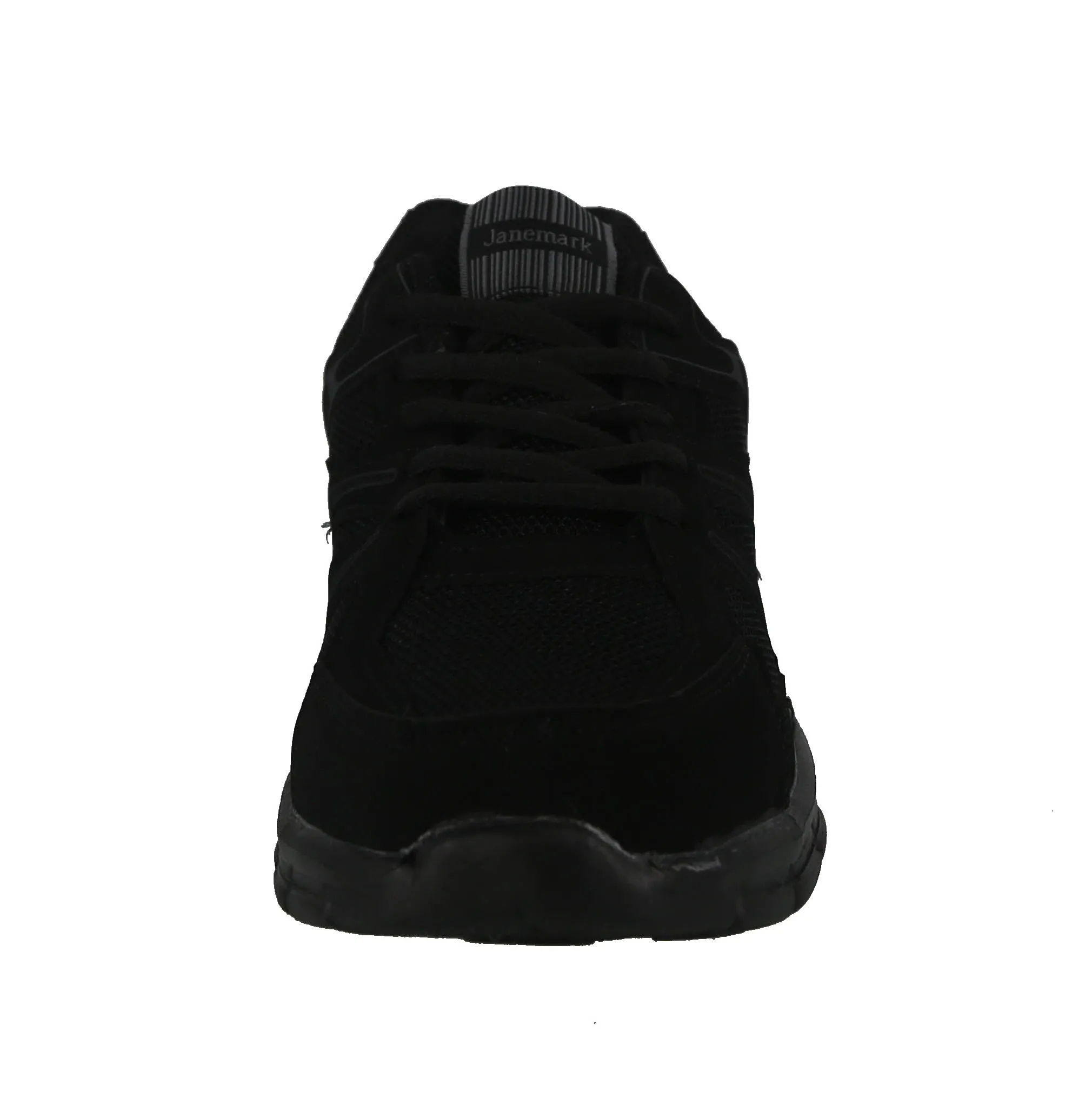 MEN'S SHOES BLACK MESH SUEDE TENNIS SNEAKERS 6546M