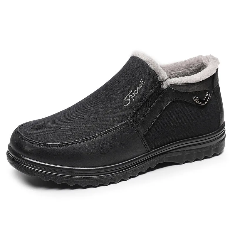Mens Shoes - Large Size Anti-slip sole Men's Canvas Shoes Walking Comfortable Flat Slip On Shoes