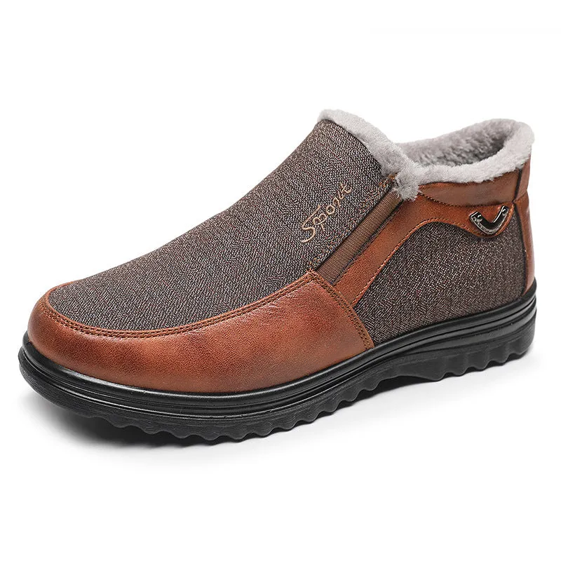 Mens Shoes - Large Size Anti-slip sole Men's Canvas Shoes Walking Comfortable Flat Slip On Shoes