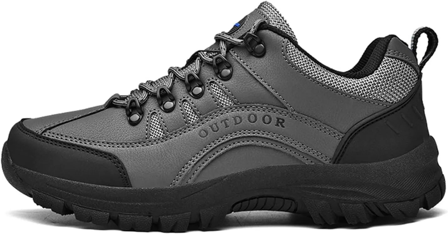 Mens Slip On Hiking Shoes Non Slip Tennis Running Shoes Outdoor Lightweight Breathable Comfortable Workout Sneakers