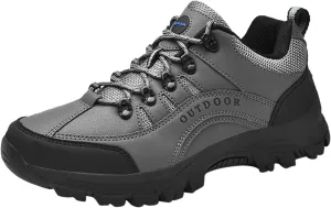 Mens Slip On Hiking Shoes Non Slip Tennis Running Shoes Outdoor Lightweight Breathable Comfortable Workout Sneakers