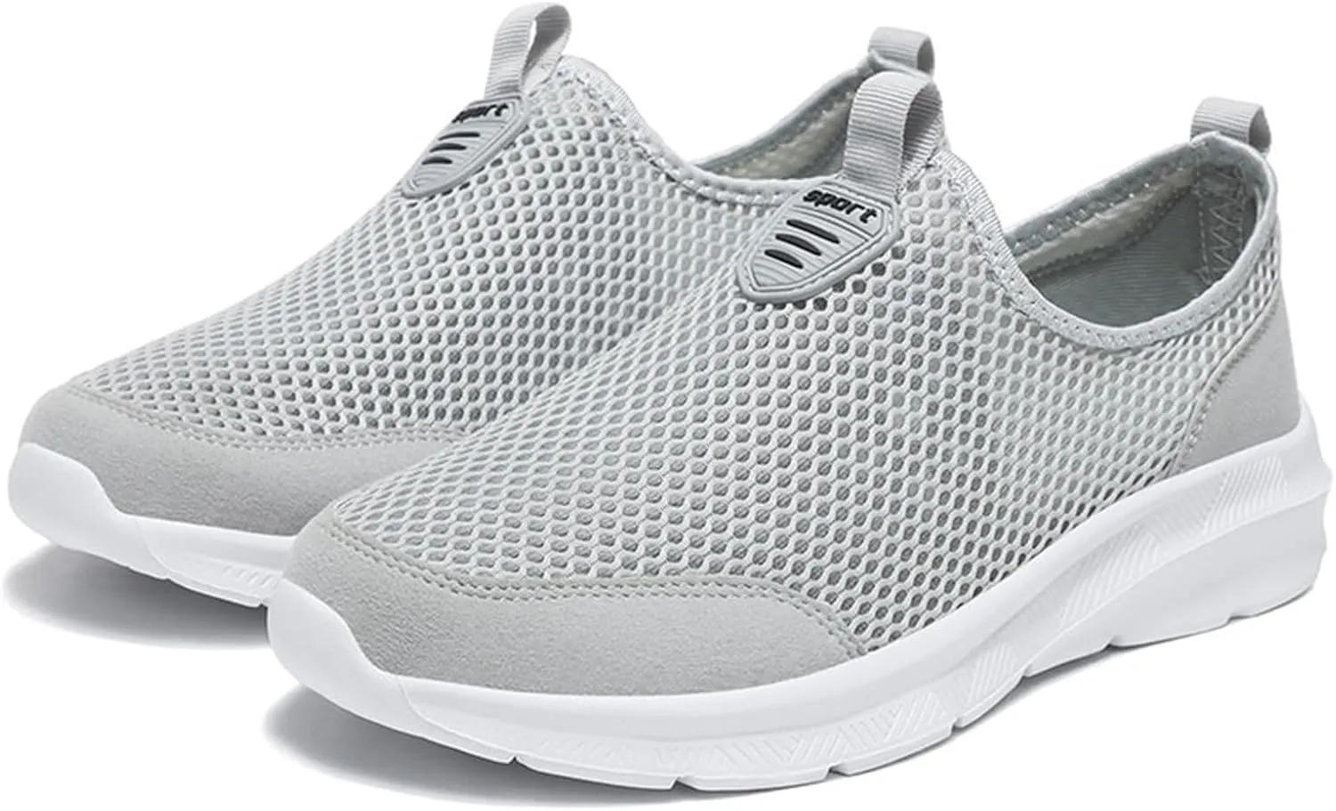 Mens Slip On Running Shoes Casual Breathable Mesh Walking Shoe Lightweight Comfortable Non Slip Sneakers for Men
