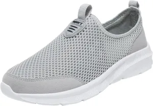 Mens Slip On Running Shoes Casual Breathable Mesh Walking Shoe Lightweight Comfortable Non Slip Sneakers for Men