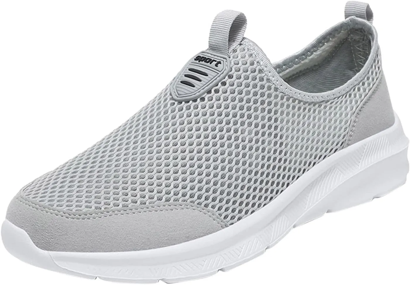 Mens Slip On Running Shoes Casual Breathable Mesh Walking Shoe Lightweight Comfortable Non Slip Sneakers for Men