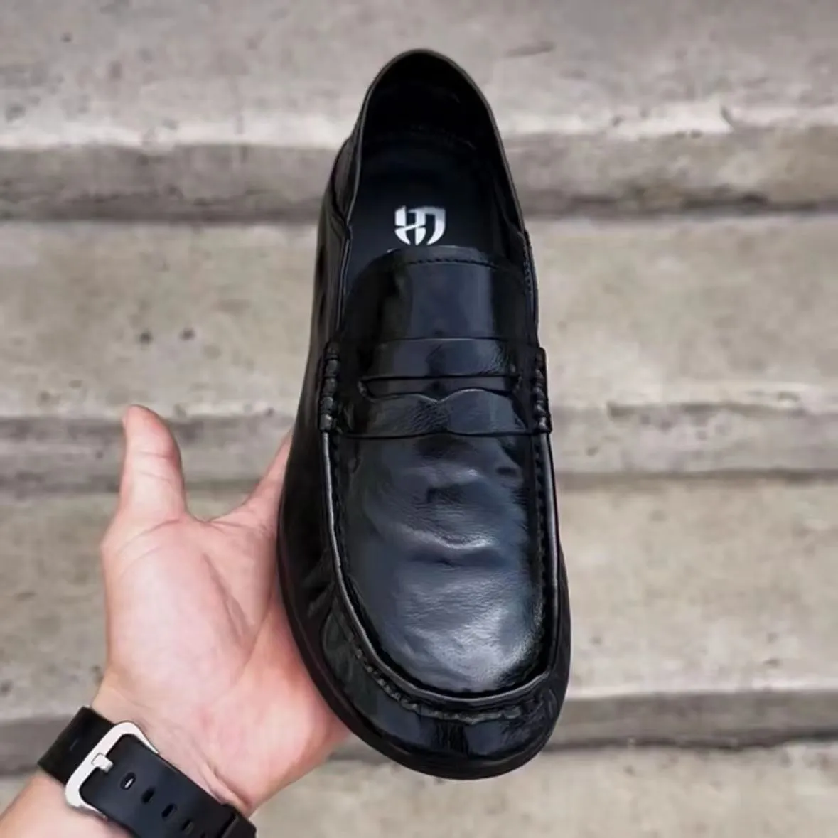 Men's slip-on soft sole waterproof non-slip shoes