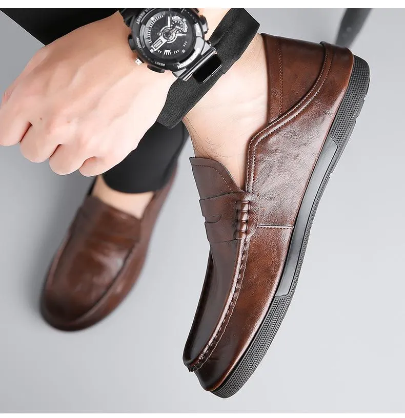 Men's slip-on soft sole waterproof non-slip shoes