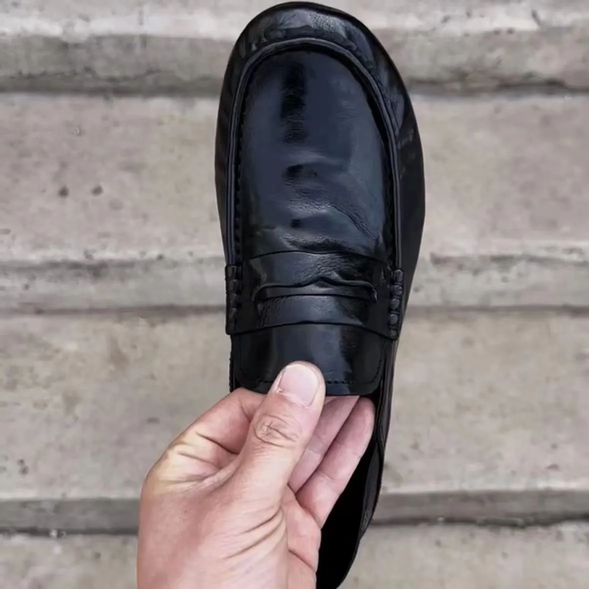Men's slip-on soft sole waterproof non-slip shoes