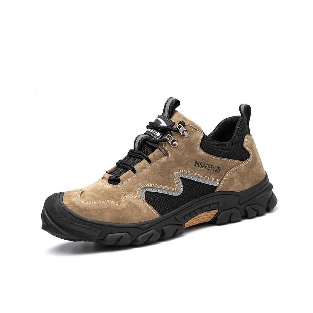 Men's Steel Toe Leather Boots - Slip Resistant | B209