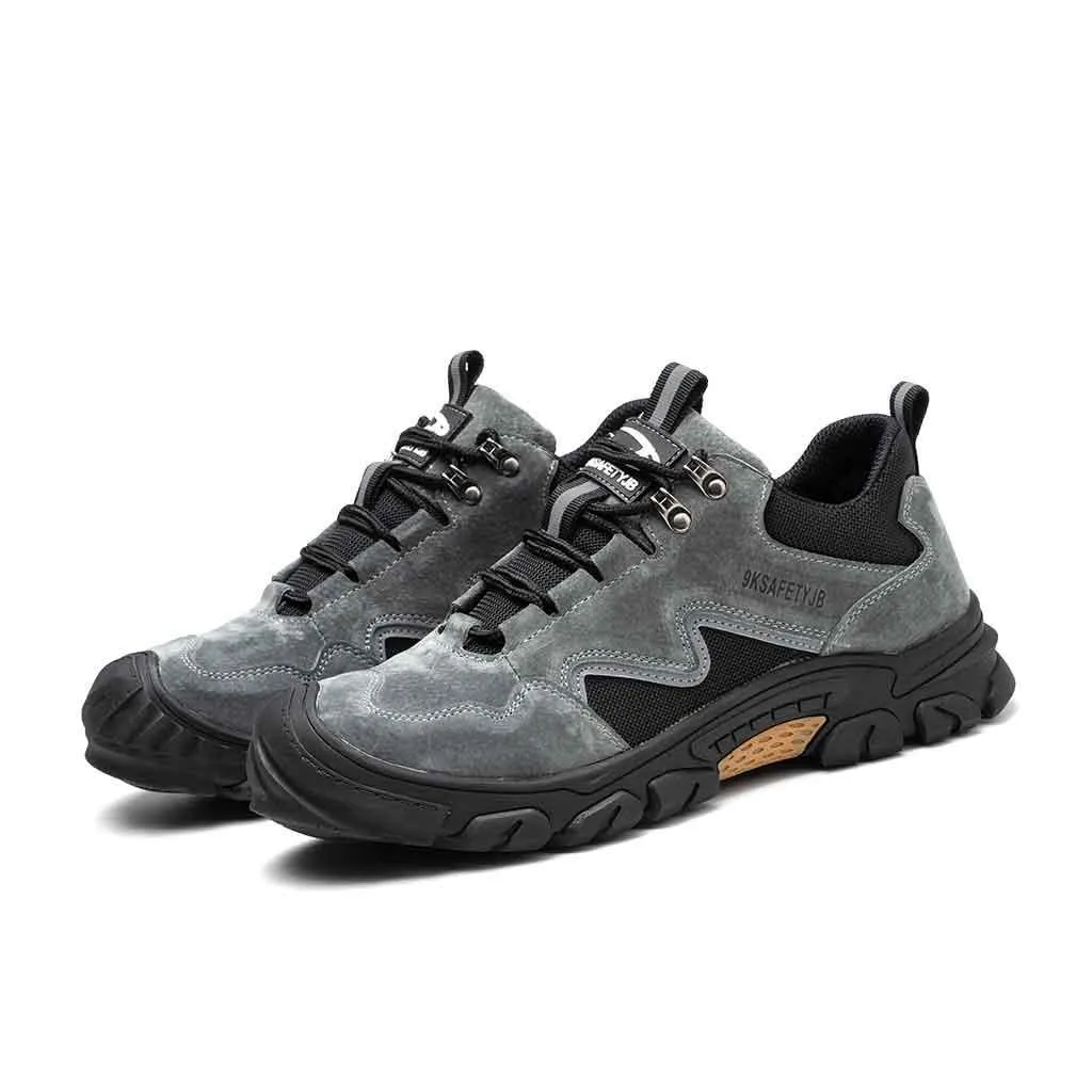 Men's Steel Toe Leather Boots - Slip Resistant | B209