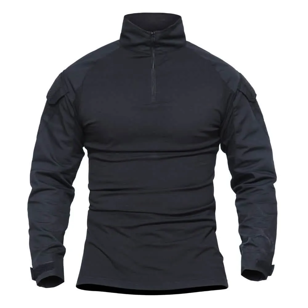 Men's Tactical Camouflage Combat Shirt for Airsoft and Military Exercises