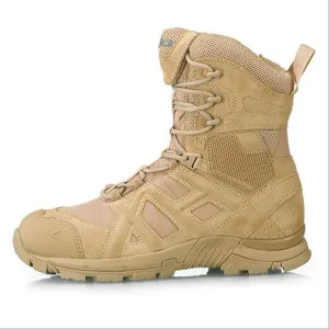 Men's Tactical Military Boots, Outdoor Ultralight Non-slip Breathable and Wear-resistant Combat Boots, for Desert Comfort Lace-up Sports Hiking Shoes