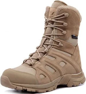 Men's Ultralight Tactical Military Boots, Comfort Anti-collision Wear-resistant and Slip-resistant Hiking Shoes, Outdoor Desert Lace-up Sports Combat Boots
