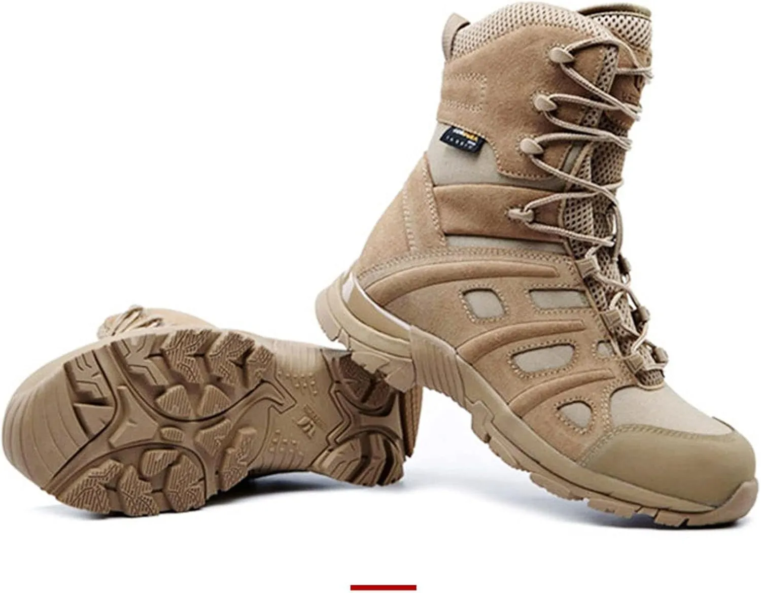 Men's Ultralight Tactical Military Boots, Comfort Anti-collision Wear-resistant and Slip-resistant Hiking Shoes, Outdoor Desert Lace-up Sports Combat Boots