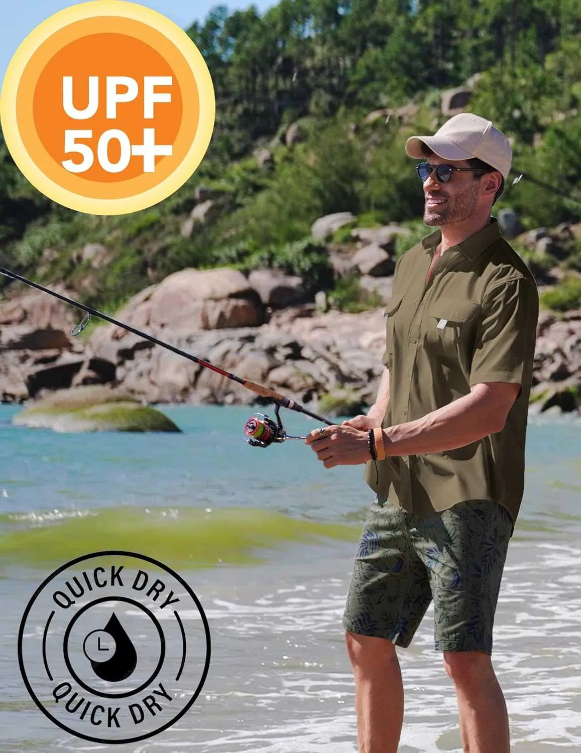 Men's UPF UV: Hiking Fishing Shirt | Reltek Ready Gear