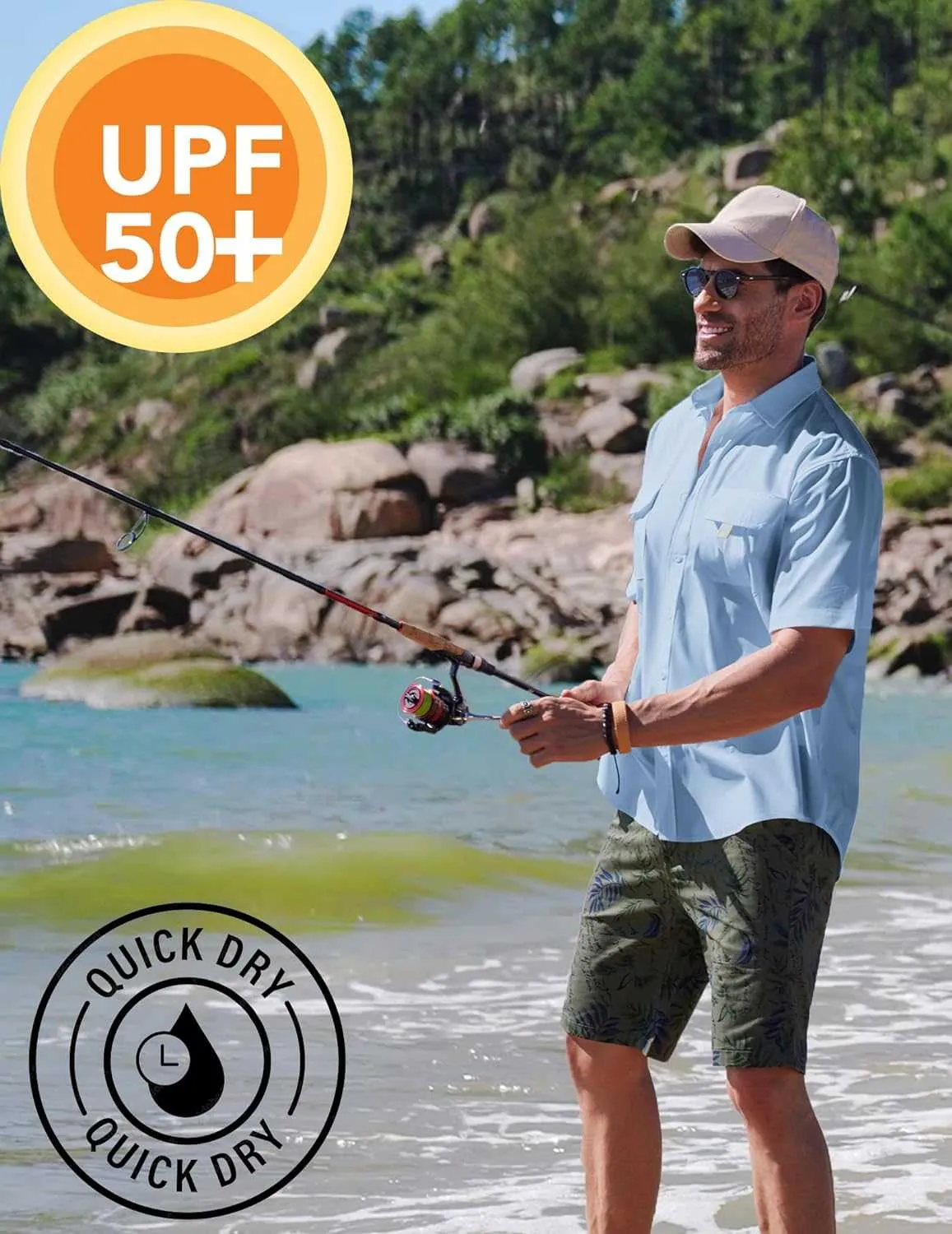 Men's UPF UV: Hiking Fishing Shirt | Reltek Ready Gear